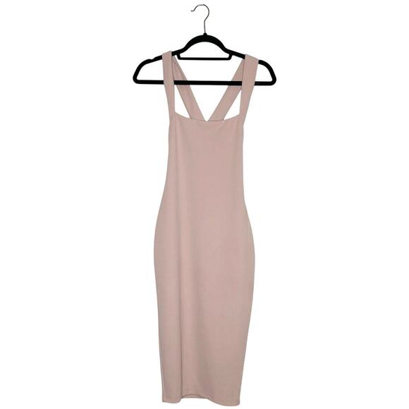 NWT Nookie Viva 2 Way Midi Dress Women's Dusty Pink Size Medium - Picture 3 of 8